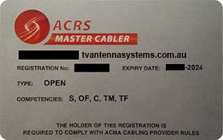open cable registration card